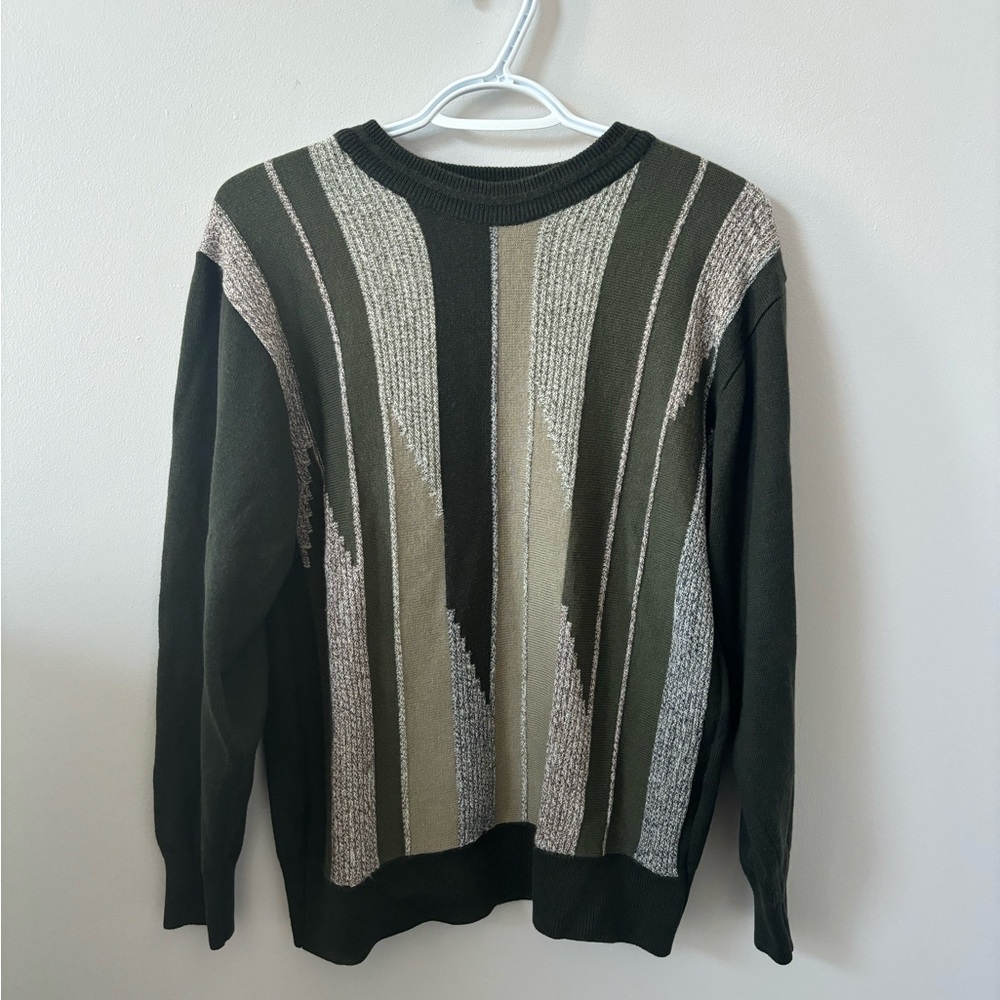 Vintage Green Multicoloured Sweater